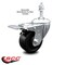 Service Caster 3 Inch Soft Rubber Wheel Swivel 3/8 Inch Stem Caster with Total Lock Brake SCC SCC-TSTTL20S314-SRS-381615 - alternate 4